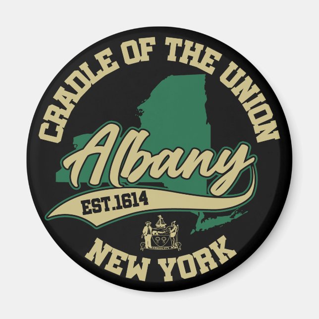 Albany,New York Magnet (Front)