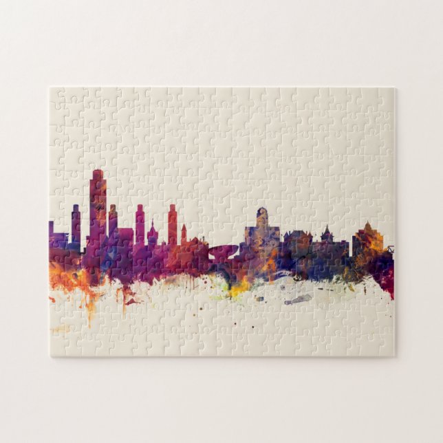 Albany New York Skyline Jigsaw Puzzle (Horizontal)