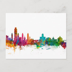 Albany New York Skyline Postcard