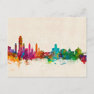 Albany New York Skyline Postcard