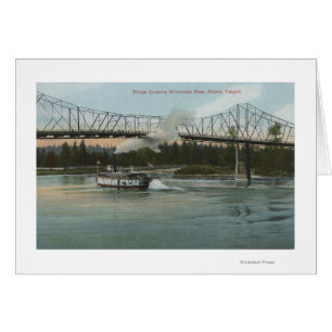 Albany, Oregon - Paddle Boat Crossing Willamette