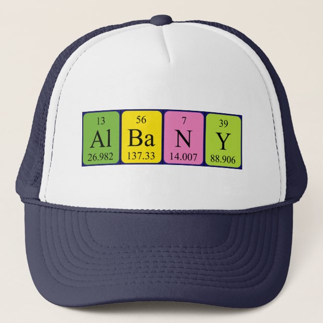 Albany periodic table name hat (Front)