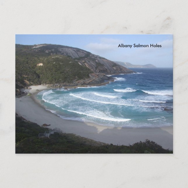 Albany Salmon Holes Postcard (Front)