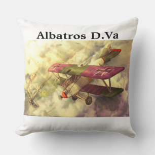 Albatros D.Va Throw Pillow
