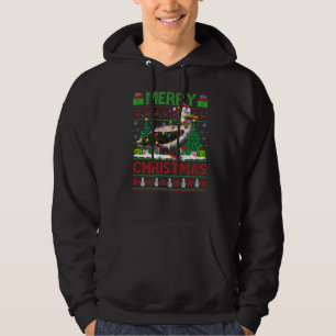 Albatross Bird Xmas Lights Ugly Albatross Christm Hoodie