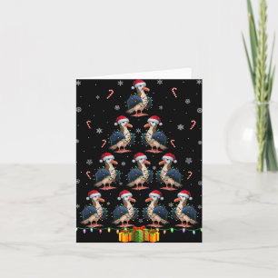 Albatross Santa Hat Xmas Lights Men Women Christma Card