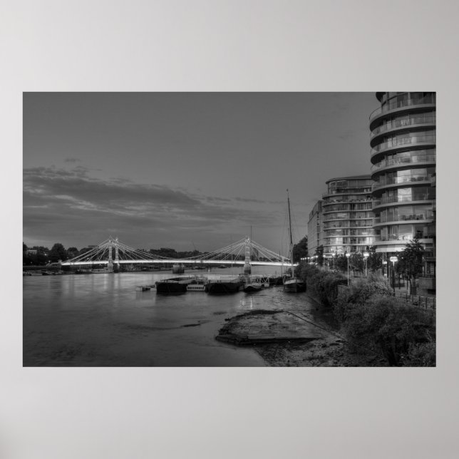 Alber Bridge at night Poster (Front)