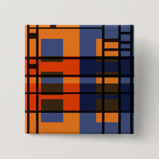 Albers & Mondrian 2 Inch Square Button