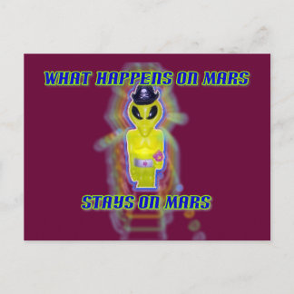 Albert Alien Tee Postcard