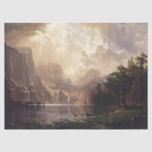 Albert Bierstadt "Among the Sierra Nevada"  (1868) Tissue Paper