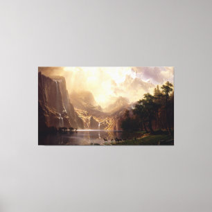 Albert Bierstadt - Among the Sierra Nevada, Califo Canvas Print