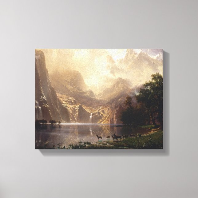 Albert Bierstadt - Among the Sierra Nevada Canvas Print (Front)