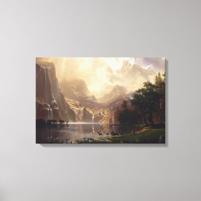 Albert Bierstadt - Among the Sierra Nevada Canvas Print (Front)