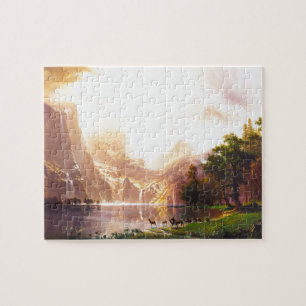 Albert Bierstadt Among the Sierra Nevada Jigsaw Puzzle