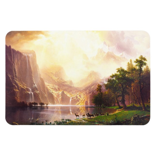 Albert Bierstadt Among the Sierra Nevada Magnet (Horizontal)