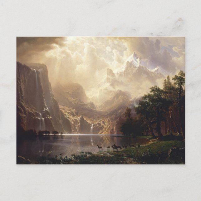 Albert Bierstadt - Among the Sierra Nevada Postcard (Front)