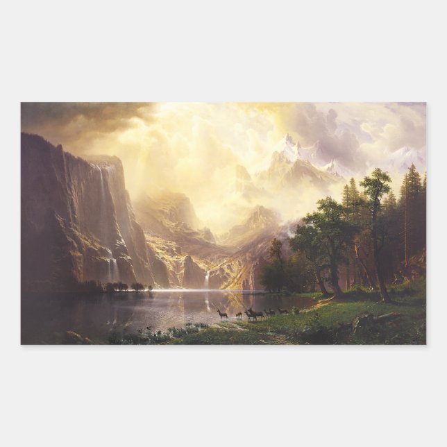 Albert Bierstadt Dans Les Stickers Montagne (Devant)