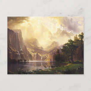 Albert Bierstadt In The Mountains Greeting Card