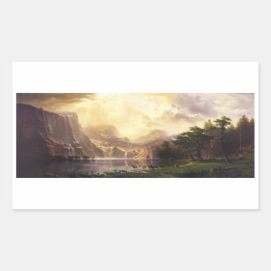 Albert Bierstadt In The Mountains Stickers