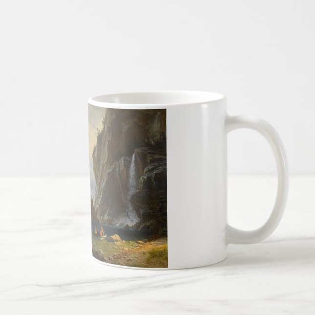 Albert Bierstadt - Indians Spear Fishing Coffee Mug (Right)