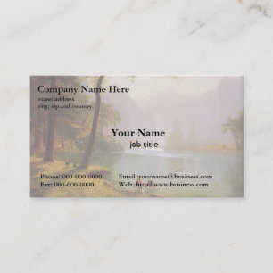 Albert Bierstadt, Kerns River Valley California Business Card