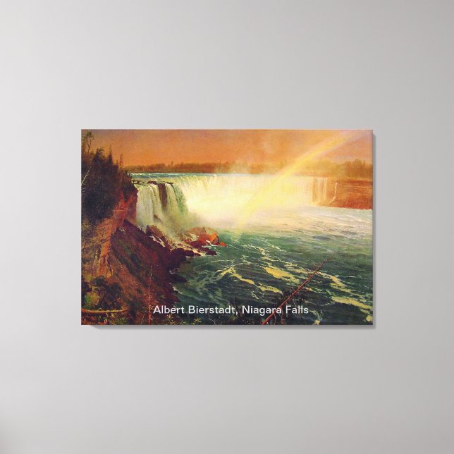 Albert Bierstadt, Niagara Falls. Canvas Print (Front)