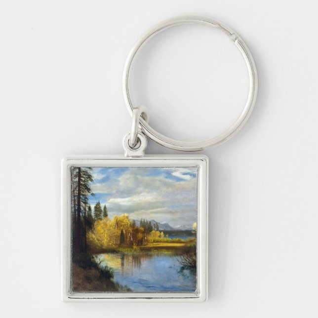 Albert Bierstadt Outlet at Lake Tahoe Keychain (Front)