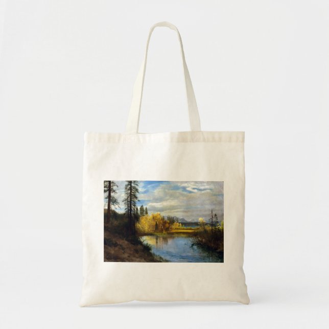 Albert Bierstadt Outlet at Lake Tahoe Tote Bag (Front)