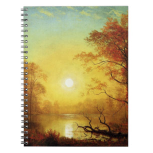 Albert Bierstadt painting, Sunrise, Notebook