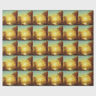 Albert Bierstadt painting, Sunrise, Wrapping Paper