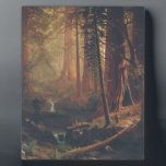 Albert Bierstadt - Redwood Trees Plaque<br><div class="desc">Albert Bierstadt - Redwood Trees</div>