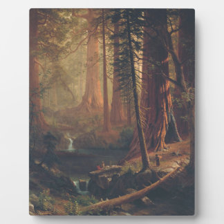 Albert Bierstadt - Redwood Trees Plaque
