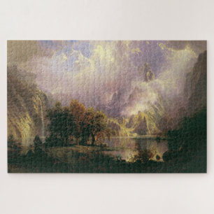 Albert Bierstadt "Rocky Mountain Landscape" 1870 Jigsaw Puzzle