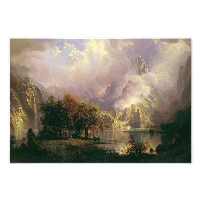 Albert Bierstadt - Rocky Mountain Landscape Photo Print (Front)