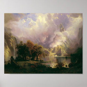 Albert Bierstadt - Rocky Mountain Landscape Poster