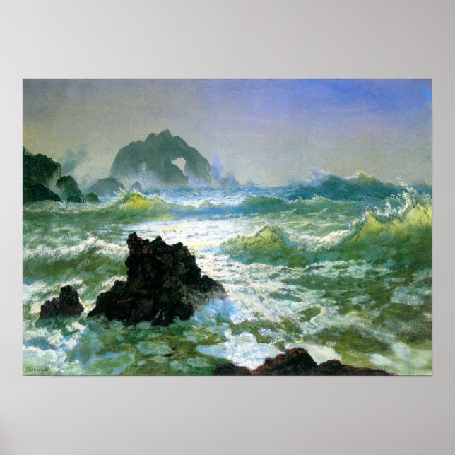 Albert Bierstadt-Seal Rock 2 Poster (Front)