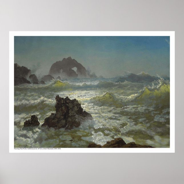 Albert Bierstadt-Seal Rock, California Poster (Front)