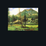 Albert Bierstadt - Sierra Nevada Mountains, Canvas Print<br><div class="desc">Sierra Nevada Mountains,  beautiful painting by Albert Bierstadt.</div>