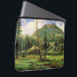 Albert Bierstadt - Sierra Nevada Mountains, Laptop Sleeve<br><div class="desc">Sierra Nevada Mountains, beautiful painting by Albert Bierstadt.</div>