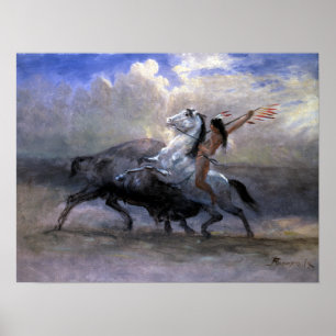 Albert Bierstadt Sketch for The Last Poster