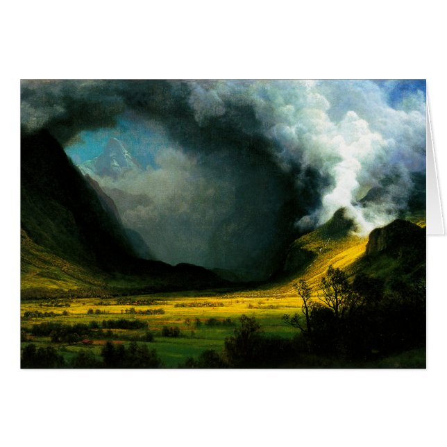 Albert Bierstadt Storm in The Mountains (Front Horizontal)