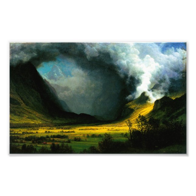 Albert Bierstadt Storm in The Mountains Print (Front)