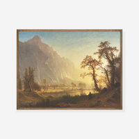 Albert Bierstadt Sunrise Yosemite Valley Painting 