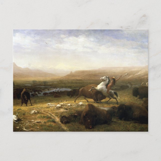 Albert Bierstadt The Last of the Buffalo Postcard (Front)