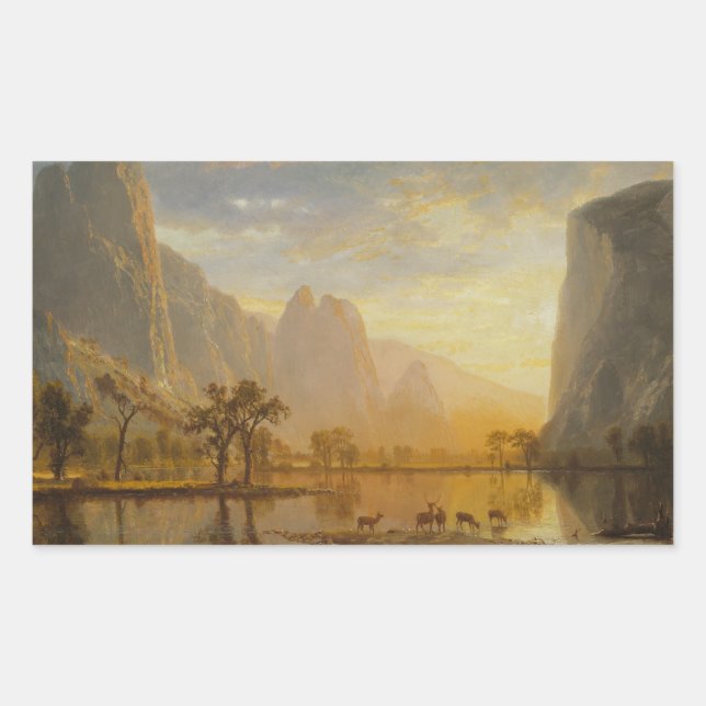Albert Bierstadt - Valley of the Yosemite Sticker (Front)
