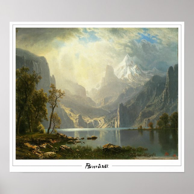 Albert Bierstadt Zedign Poster d'art #298 (Devant)