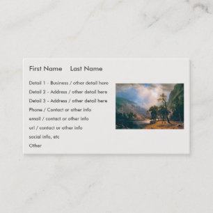 Albert Bierstadt's Half Dome Yosemite Valley, 1870 Business Card