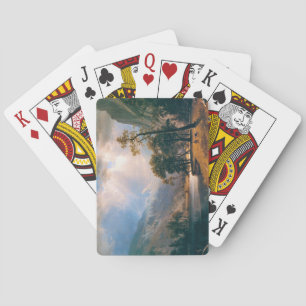 Albert Bierstadt's Half Dome Yosemite Valley, 1870 Playing Cards