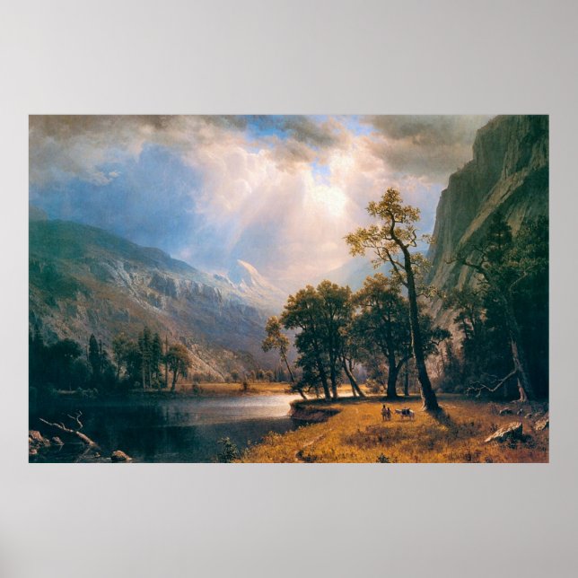 Albert Bierstadt's Half Dome, Yosemite Valley 1870 Poster (Front)