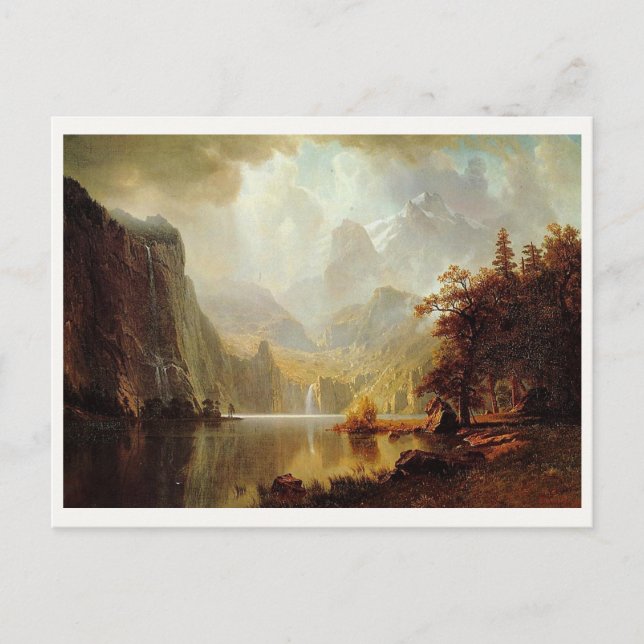 Albert Bierstadt's Painting, In the Mountains 1867 Postcard (Front)